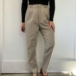 COPY - Plaid Wool Trousers Vintage